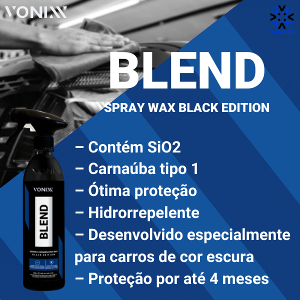 Blend Spray Black Cera De Carnaúba e Sílica 500ml - Imagem 2